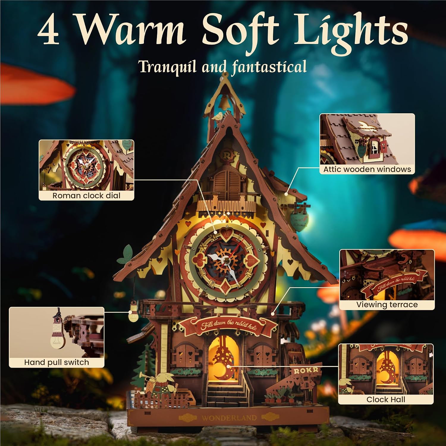 Build Your Own Black Forest Moment: ROKR and ROBOTIME Wooden Clock Puzzle Kits for Craft-Minded Gift-Givers